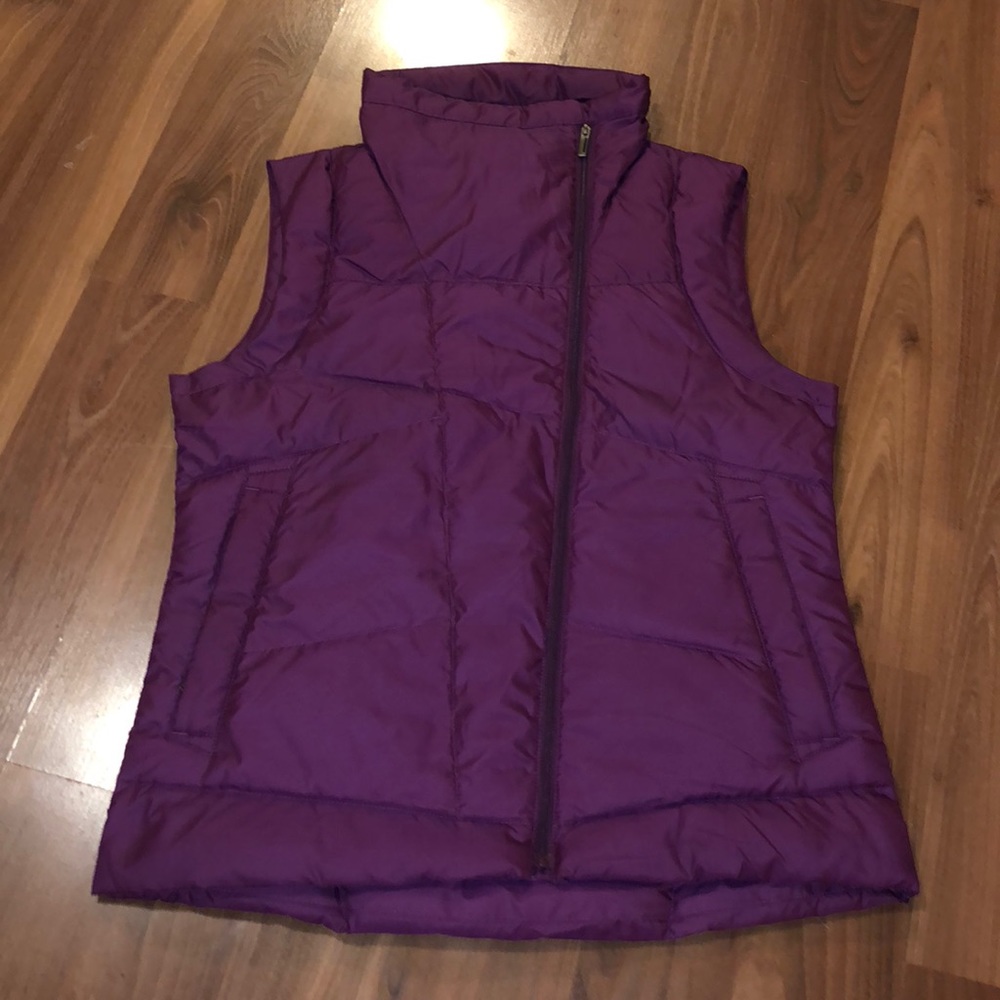 NAU down vest with asymmetrical zip